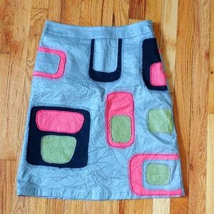 Flair Brand Women's Skirt with Creative Art Design, medium with full lining